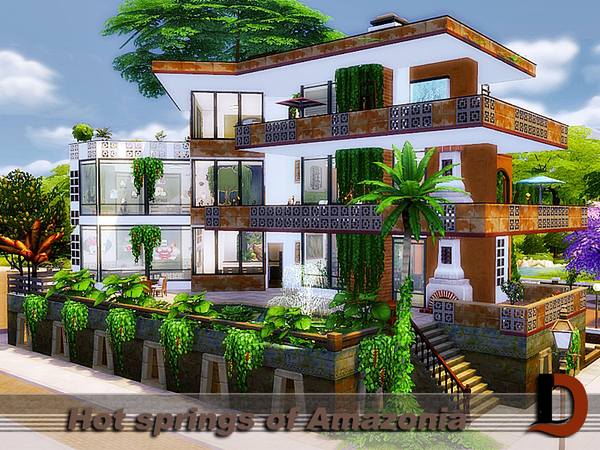 Sims 4 Hot springs of Amazonia by Danuta720 at TSR