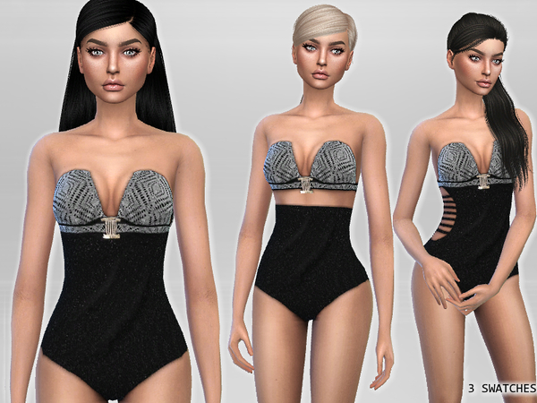 Sims 4 Luxury Swimsuit by Puresim at TSR