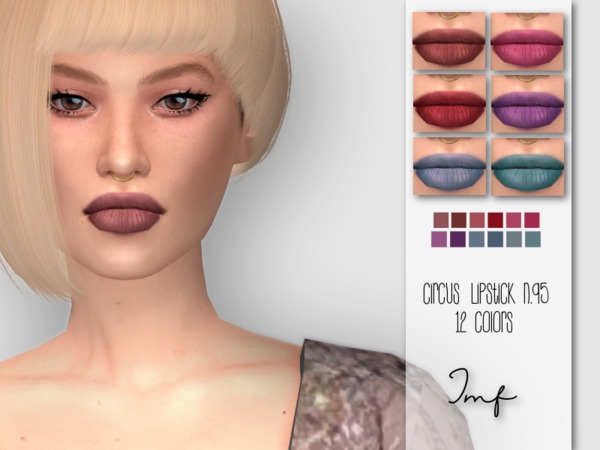 Sims 4 IMF Circus Lipstick N.95 by IzzieMcFire at TSR