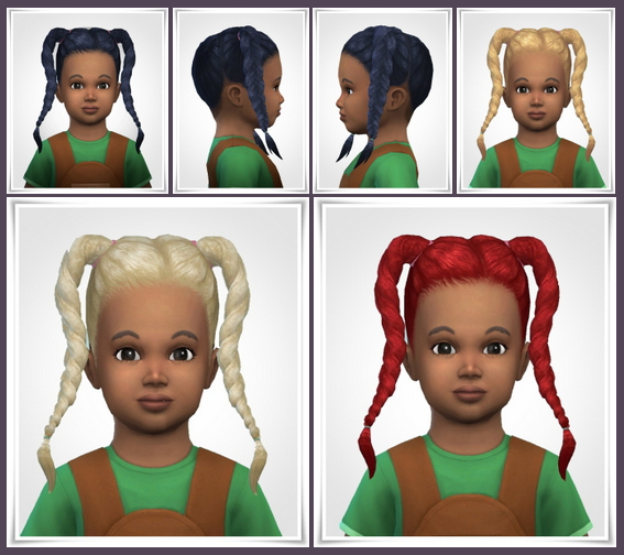 Sims 4 Twist Braids Toddler at Birksches Sims Blog
