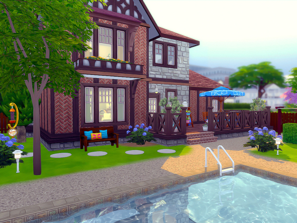 Sims 4 Wood Cottage Nocc by sharon337 at TSR