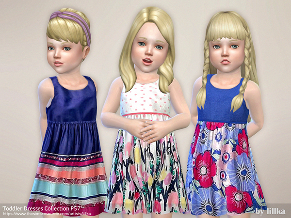 Sims 4 Toddler Dresses Collection P57 by lillka at TSR