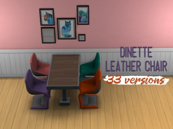 Sims 4 Dinette leather chair at Midnightskysims