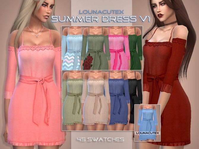 Sims 4 First Summer Collection at Lounacutex