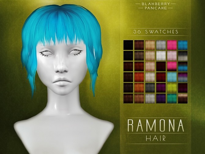 Sims 4 Ramona hair at Blahberry Pancake