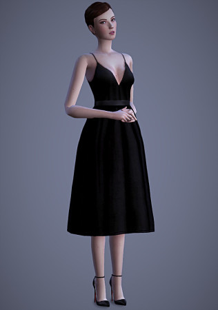 Valentina Dress at Magnolian Farewell » Sims 4 Updates