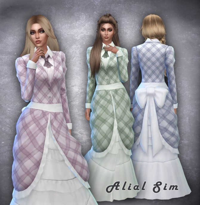 Sims 4 Governess Dress at Alial Sim