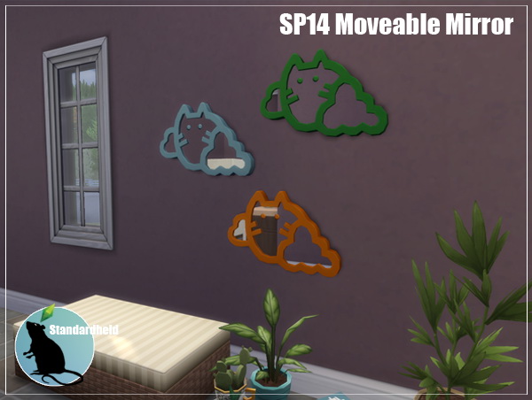 Sims 4 SP14 Moveable Mirror by Standardheld at SimsWorkshop