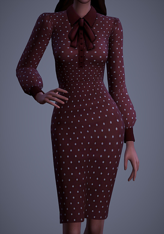 Sims 4 Isobel Dress at Magnolian Farewell