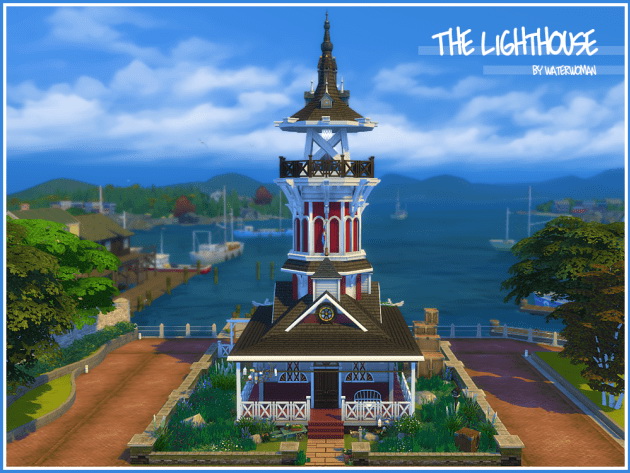 Sims 4 The Lighthouse by Waterwoman at Akisima