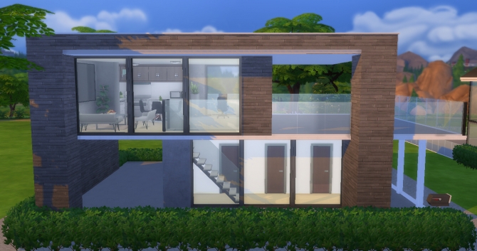 The Odd Cube house by NoteCat at TSR » Sims 4 Updates