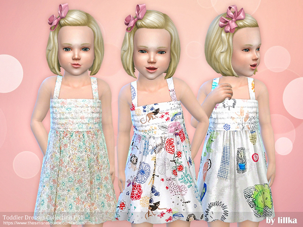 Sims 4 Toddler Dresses Collection P51 by lillka at TSR