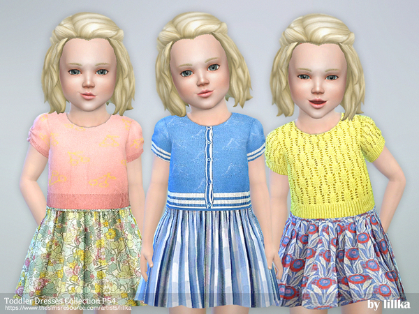 Sims 4 Toddler Dresses Collection P54 by lillka at TSR