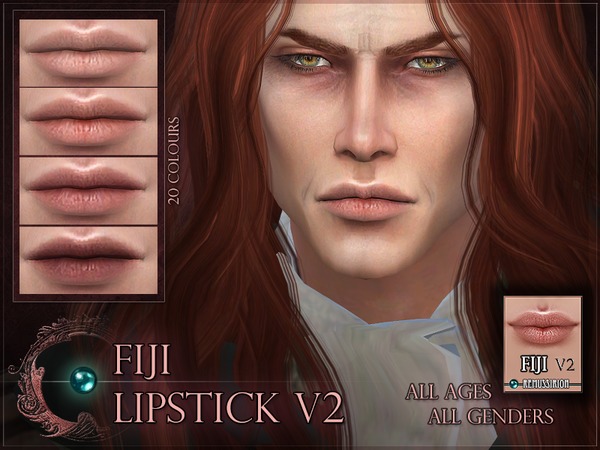 Sims 4 Fiji Lipstick V2 by RemusSirion at TSR