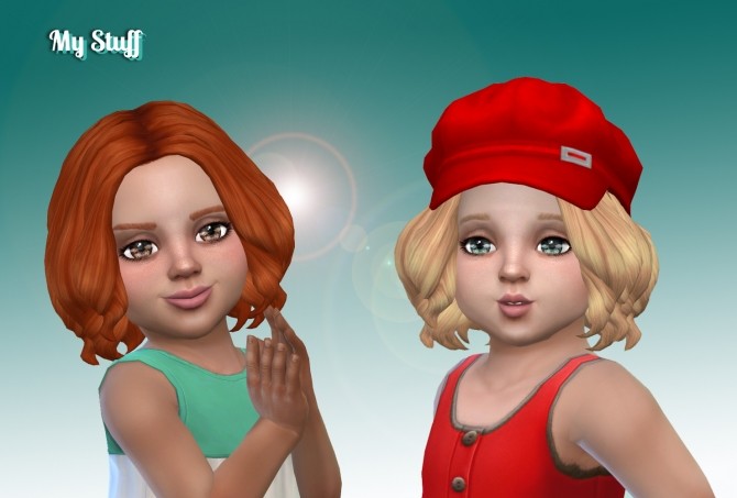 Sims 4 Confident Curls for Toddlers at My Stuff