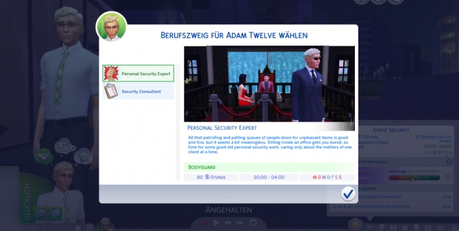 Security Guard Career by Marduc_Plays at Mod The Sims » Sims 4 Updates