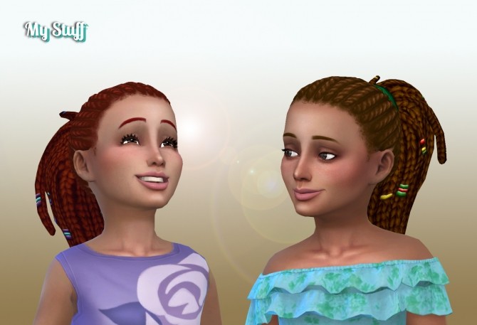 Sims 4 Anya Hair for Girls at My Stuff