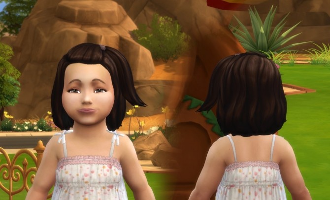 Sims 4 Melanie Hairstyle V2 for Toddlers at My Stuff