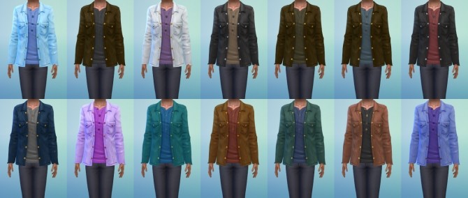 Sims 4 Jacket Henley Conversion at My Stuff