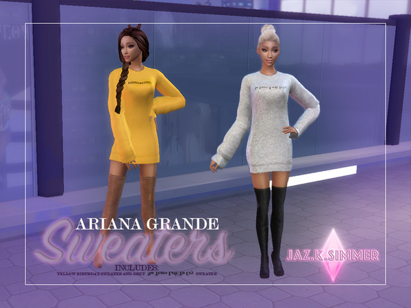 Sims 4 Ariana Grande Sweaters by JazKSimmer at TSR
