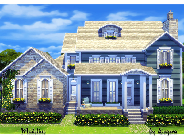 Sims 4 Madeline family home by Degera at TSR