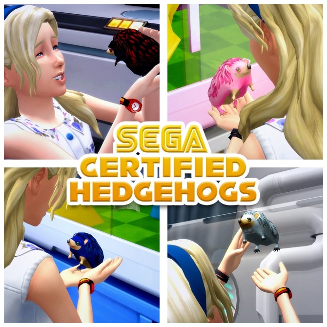 Sims 4 SEGA Certified Hedgehogs by woopa20 at Mod The Sims