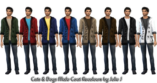 Male Cats&Dogs Coat Recolours at Julietoon – Julie J » Sims 4 Updates