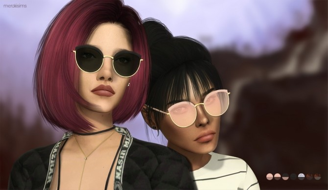 Sims 4 Cotton candy sunglasses at Merakisims