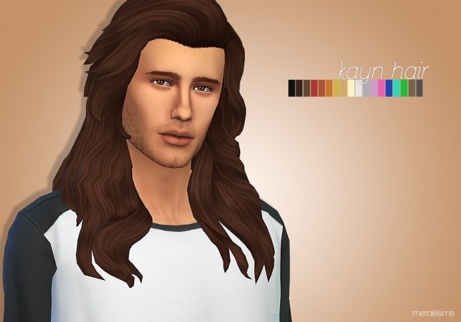 Kayn hair at Merakisims » Sims 4 Updates