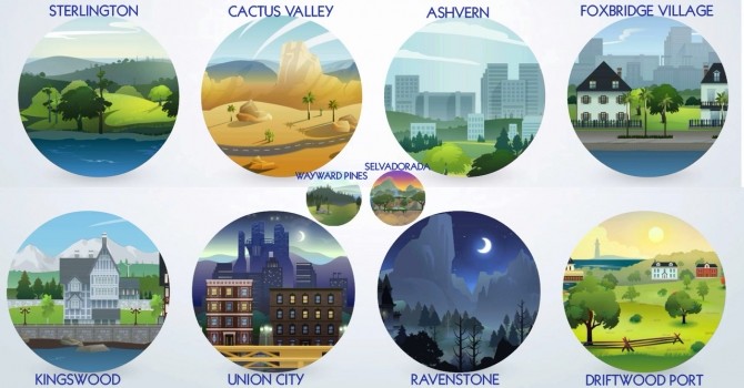 Sims 4 Custom Named Empty Worlds Save by themidnitetech at Mod The Sims