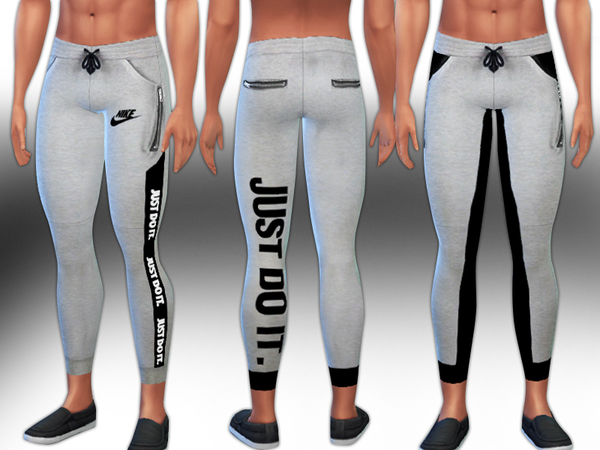 Sims 4 Men Athletic Trousers by Saliwa at TSR