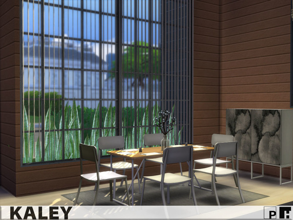 Sims 4 Kaley modern home by Pinkfizzzzz at TSR