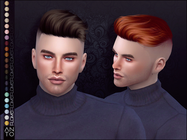 Sims 4 Flame hair by Anto at TSR
