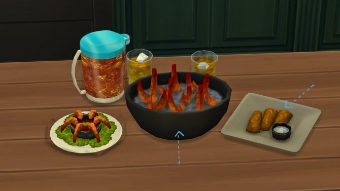 Sims 4 Shrimp in Ice and Fish Sticks Platter at Josie Simblr