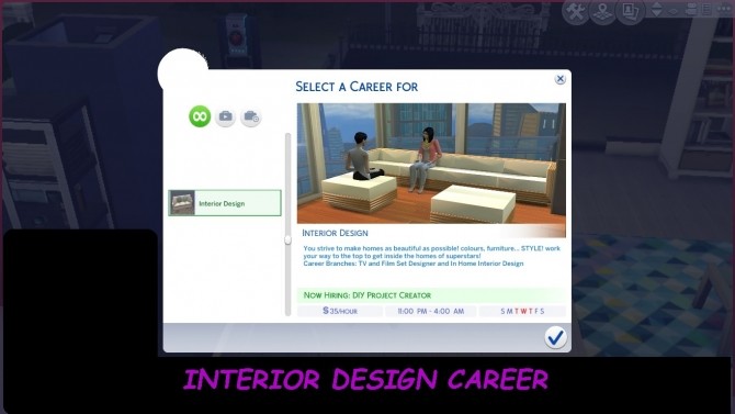 Sims 4 Interior Design Career by DiamondVixen96 at Mod The Sims