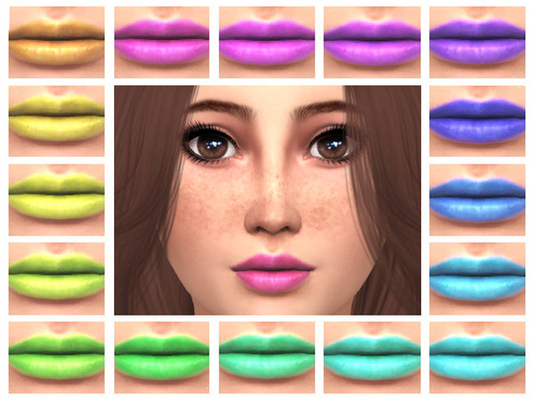 Sims 4 Rhea Lipstick by Lillta at TSR