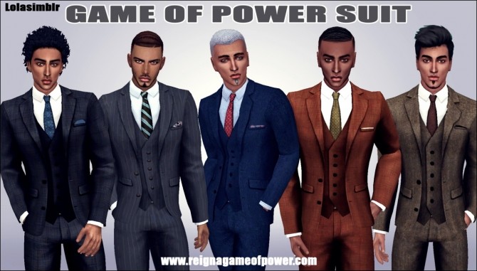 Sims 4 Game of Power Suit Collection I at LolaSimblr