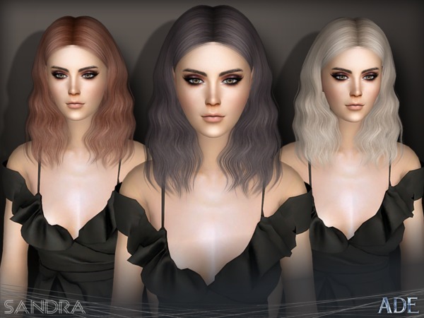 Sims 4 Sandra hair by Ade Darma at TSR