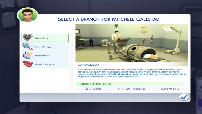 Sims 4 Medical career 4 tracks by KPC0528 at Mod The Sims