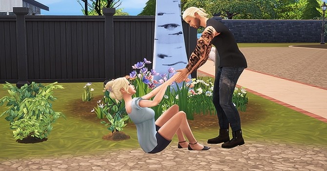 Sims 4 Story pose by Dyo at Sims 4 Fr