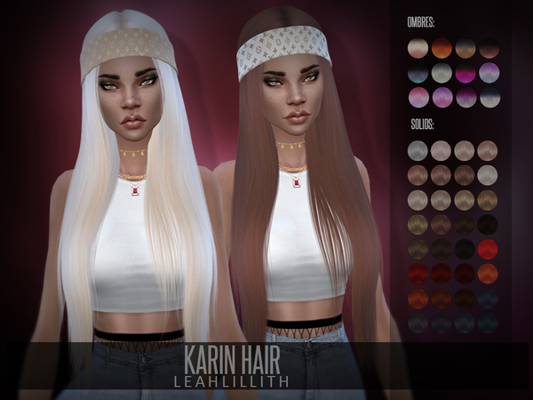 Sims 4 Karin Hair by LeahLillith at TSR