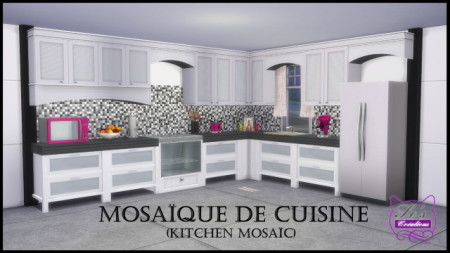 Kitchen Mosaic by Sophie Stiquet at Sims 4 Fr