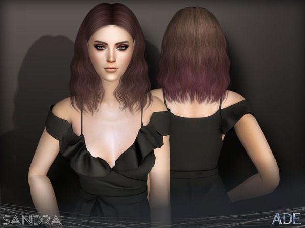 Sims 4 Sandra hair by Ade Darma at TSR