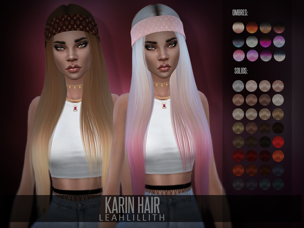 Sims 4 Karin Hair by LeahLillith at TSR