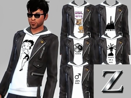 Trendy Male Jacket & Sweats by ZitaRossouw at TSR » Sims 4 Updates