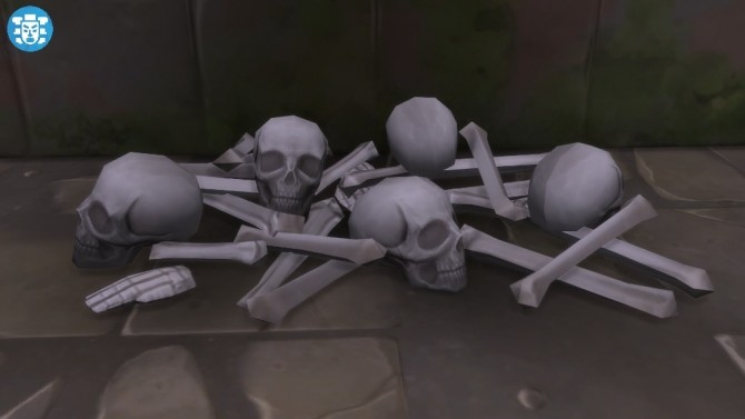 Sims 4 Pile of Bones by Sri at Mod The Sims