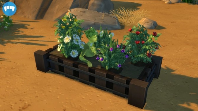 Sims 4 PlantSims Gardening Bed by Sri at Mod The Sims