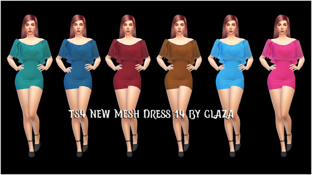Sims 4 Dress 14 at All by Glaza