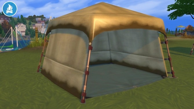 Sims 4 Jungle Rustic Arbor Tent by Séri at Mod The Sims