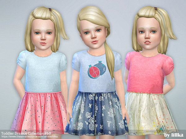 Sims 4 Toddler Dresses Collection P53 by lillka at TSR